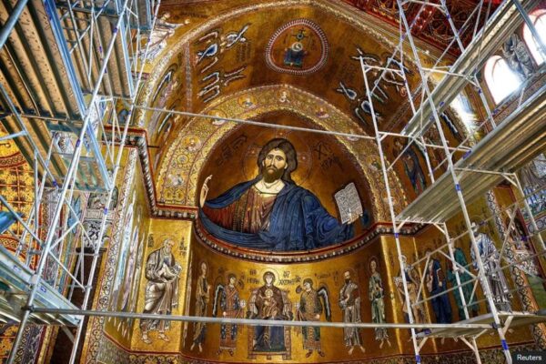 ‘It’s pure beauty’ – Italy’s largest medieval mosaics restored